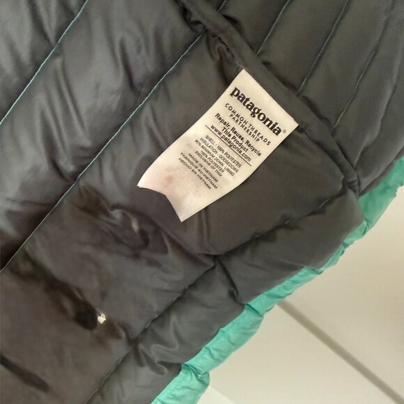 Patagonia Women’s Down Sweater Vest Teal / Aqua Size M Lightweight Pu - Picture 4 of 5